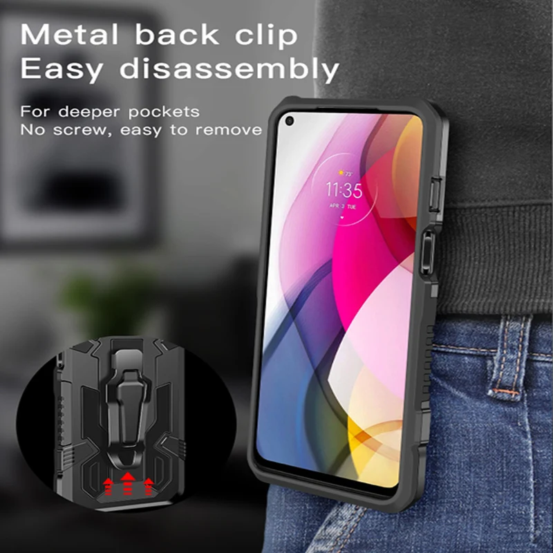 PKCASE Shockproof Back Clip Stand Case For OPPO Realme 5 6 7 7i 8 9 Pro Plus C3 C11 C12 C15 C20 C25 C21Y C30 C31 C35 V5 Cover