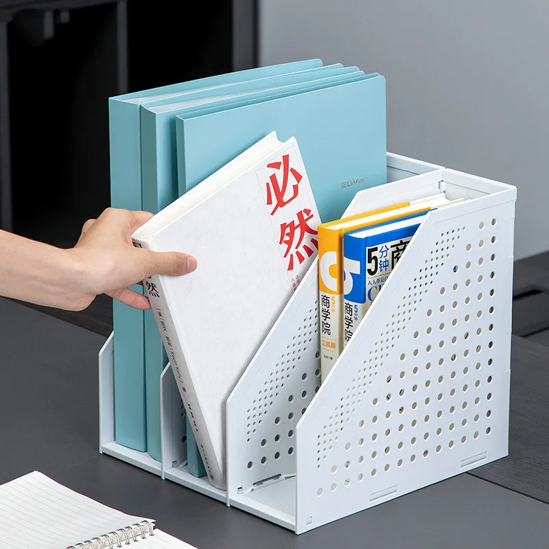 

Creative Stretchable File Organizer Box Office Desk File Tray Foldable Magazine Holder Stand