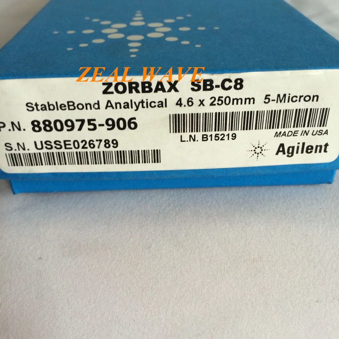 

880975-906 Agilent Column SB-C8 Analytical HPLC Colum 4.6x250