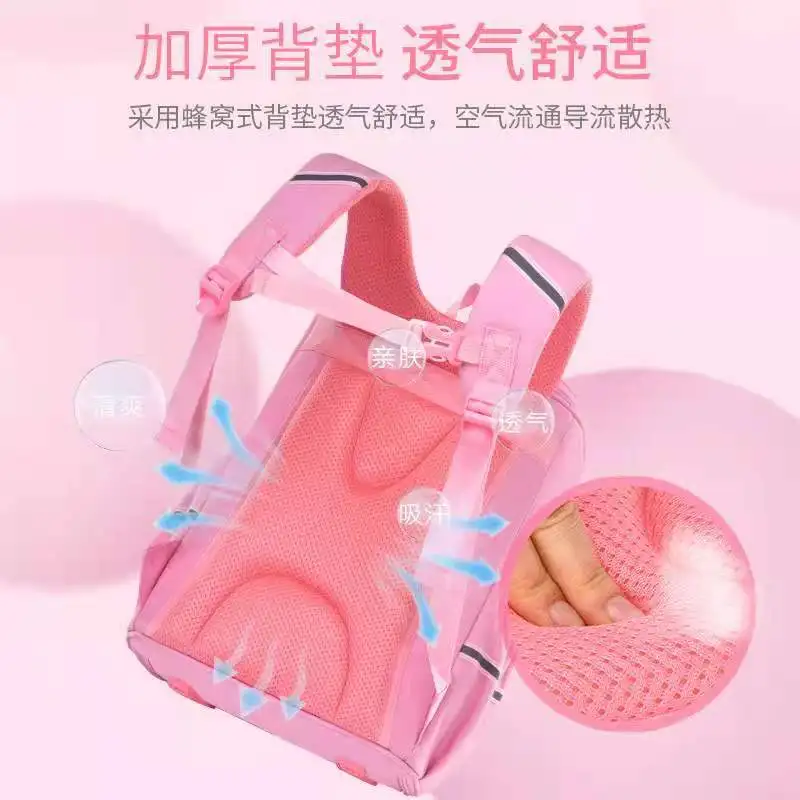 2021 New School Bags For Boys Girls Primary Student Orthopedic Shoulder Backpack Large Capacity Super Light Kids Birthday Gifts