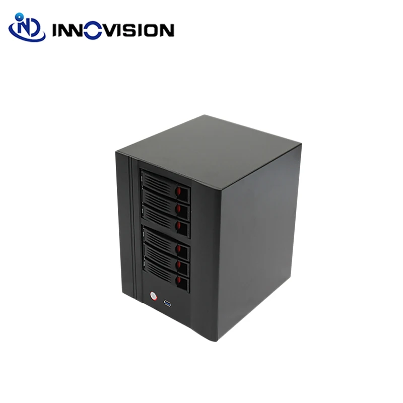 Nas 6 Bay Server Case Netwerk Nas Storage Server Mini Itx Case Met Hot Swap