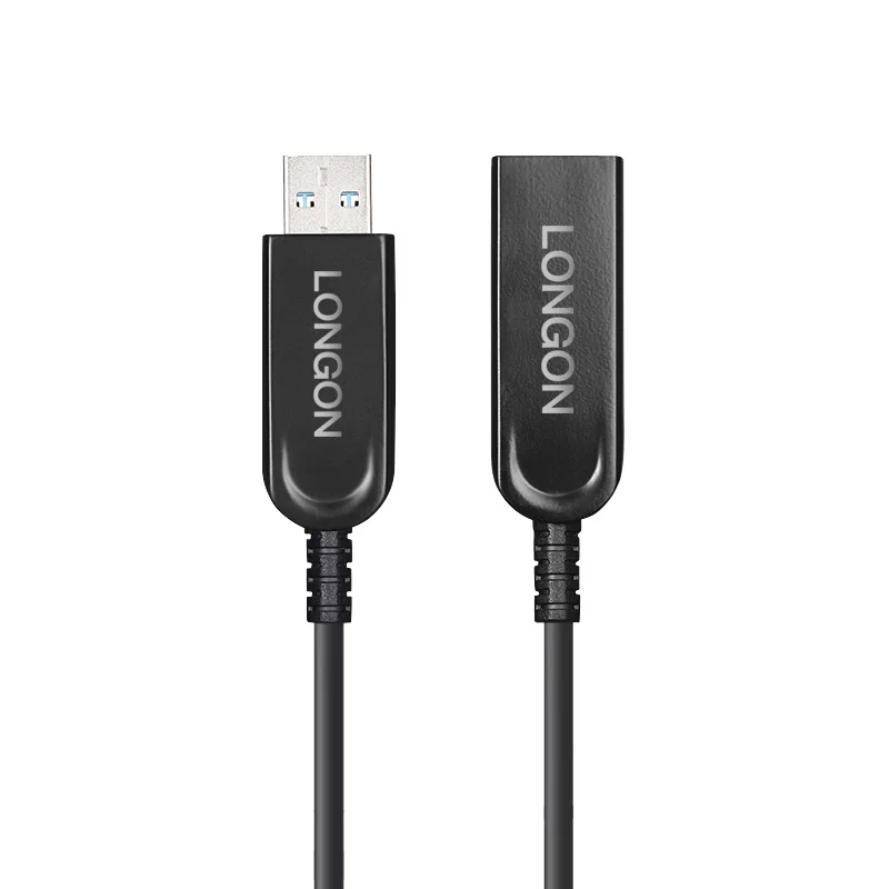 LONGON AOC USB 3,0 Männlich zu Weiblich Optische Faser Verlängerung Kabel 5Gbps 5m 10m 15m 50m Für USB KVM Verlängerung Remote Desktop USB