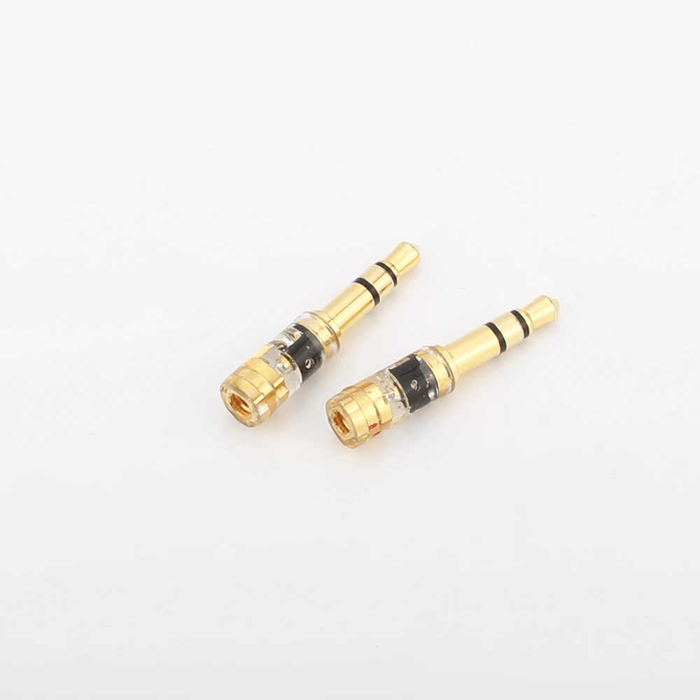 Audiocrast HP011 Mạ Vàng MMCX/.78 Mm Nữ Đến 3.5 Mm Male Adapter Dành Cho T1 T5p D600 D7100 Z1 Z1R Tiêu Cự Ellear Headpho
