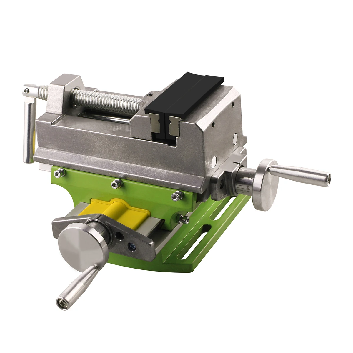 3 Inch Cross Slide Vise Vice Table Compound Table Worktable Bench Alunimun Alloy Body For Milling Drilling BG-6368