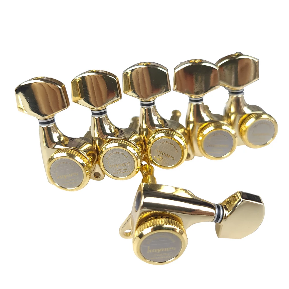 1 Set Guitar Locking Tuners Electric Guitar Machine Heads Tuners Lock String Tuning Pegs Gold Made in Korea