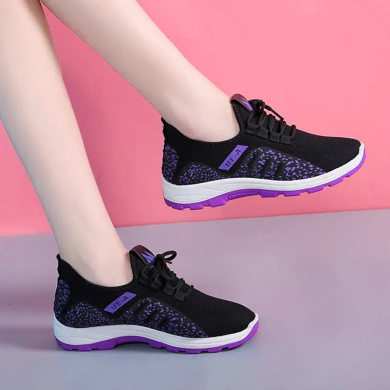 Running Shoes Women Platform Sneakers Summer Light Breathable Mesh Sports Shoes Ladies Outdoor Wear-resistant jogging Trainers