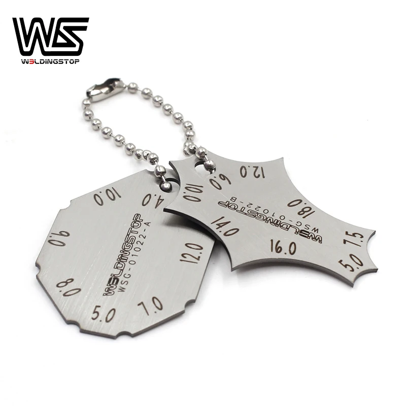 Pocket Fillet Weld Gage Welding Gauge Key Weld Seam Test Ulnar Measure Tool (WS ORIGINAL, Metric & Standard Selection)