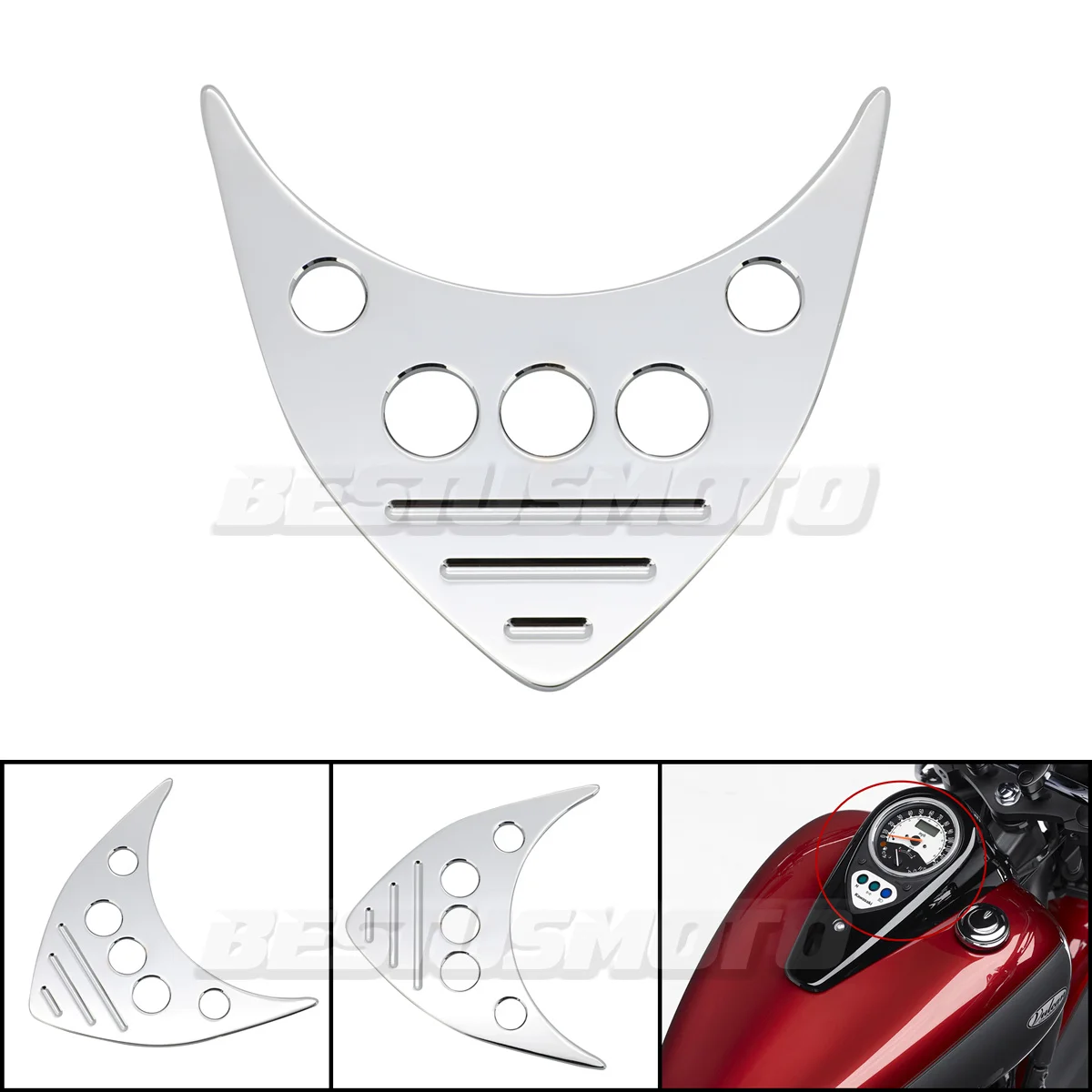 Motorcycle CNC Dash Plaque Cover Dashboard Decoration For Kawasaki Vulcan VN 900 VN900 Custom Classic All Year