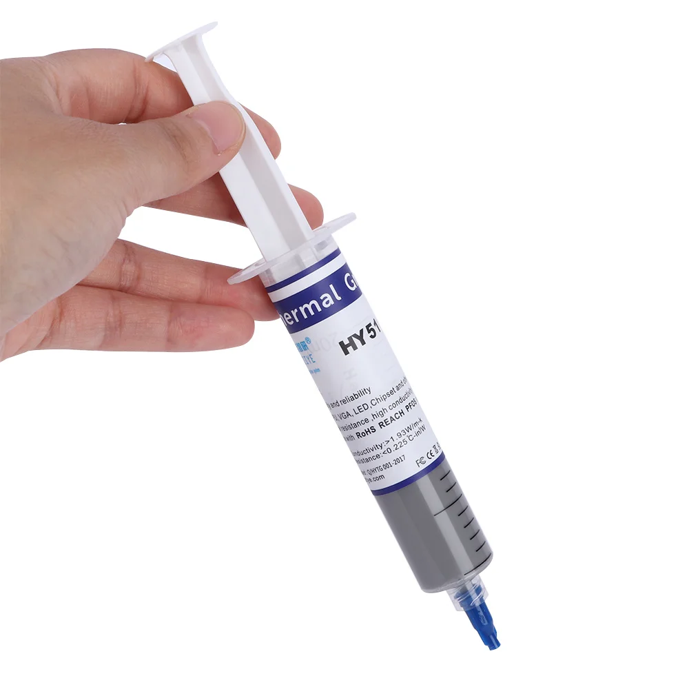 1 Pcs Hy510 30g Grey Thermal Conductive Grease Paste For CPU GPU Syringe Chipset Cooling Thermal Grease Heat Sink