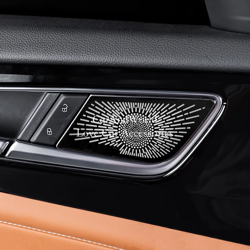 

For Volkswagen VW Teramont Atlas 2021-2022 Stainless Interior Door Handle Speaker Audio Cover Stereo Trumpet Trims Car Accessory