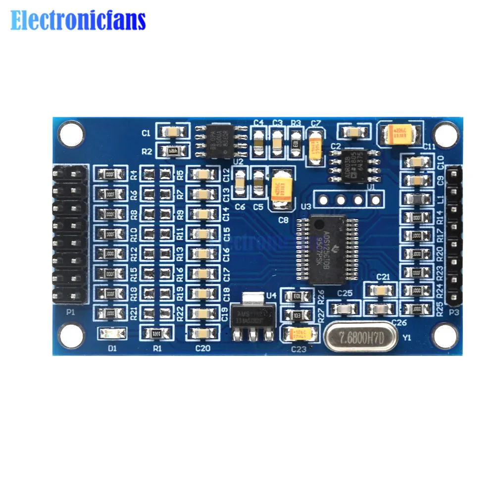 High Precision ADS1256 24 Bit 8 Channel ADC Data Acquisition Board Module AD Collecting Data Acquisition Card