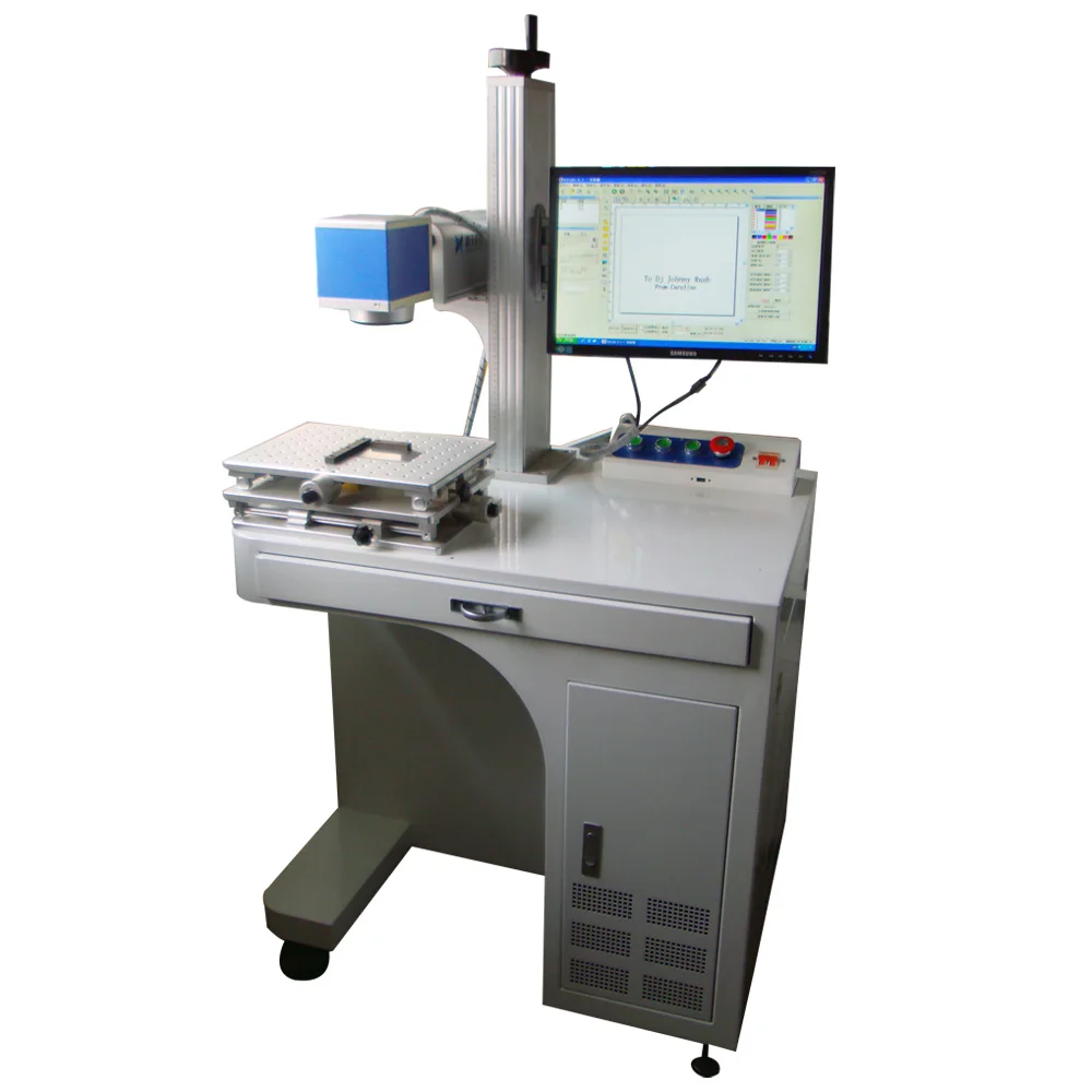 European Quality 150*150mm 20w 30w 50w Metal Laser Marking Machine EZCAD Software Laser Engraving Machine For Aluminum