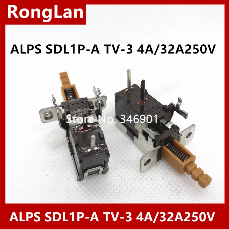 

Импортный Alps клавишный переключатель желтый SDL1P SDL1P-A TV-3 4A/32A250V с отверстием под винт стопорного типа, заостренные ножки, высокая мощность тока switch-10pcs