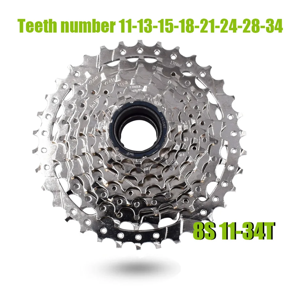 FREEWHEELERS「HELLBENT V8」size44 Bicycle 8 Speed Freewheel 11-32T 11-34T 8S Screw On Thread