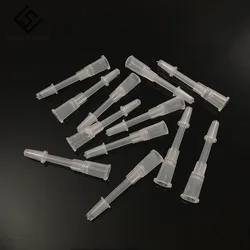 100PCS Luer Lock Syringe Tips Liquid Dispenser Needles Gauge Round Plug Cap Plastic Dispensing Needle