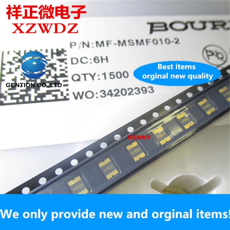 

50pcs 100% orginal 1812 SMD resettable fuse PPTC 60V 0.1A 100MA MF-MSMF010-2