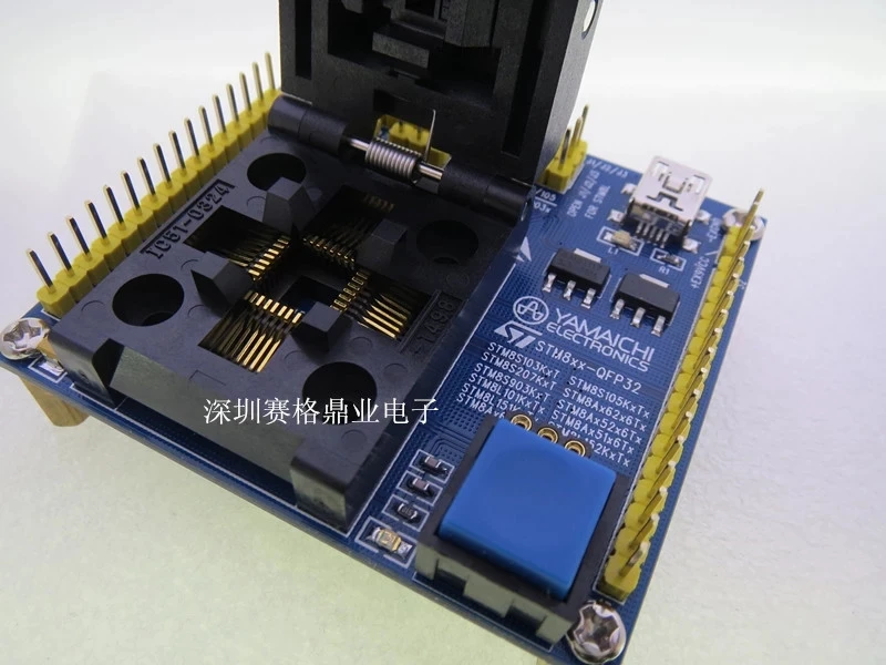 Original ST IC Test Seat STM8Ax52x6 STM8Ax62x Burning Programm STM8Ax51x6 STM8Ax61x6 Socket Adapter