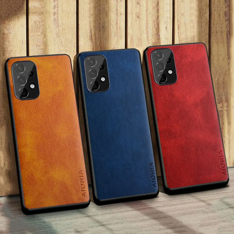 phone Case for Samsung Galaxy A33 5G coque Luxury Vintage leather Skin covers for samsung galaxy a33 5g case funda capa