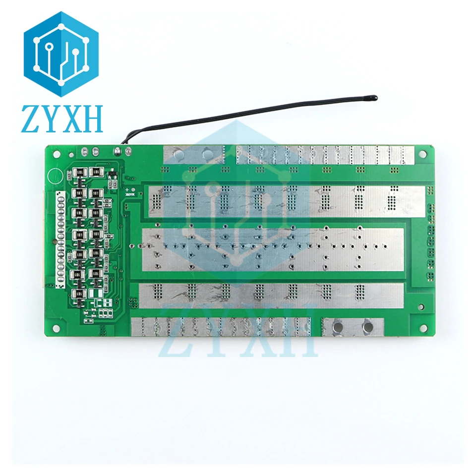 BMS 13S 48V 40A 50A 60A litowo 18650 akumulatory ładowania pokładzie zrównoważony korektor wspólny Port z temperatura NTC ochrony