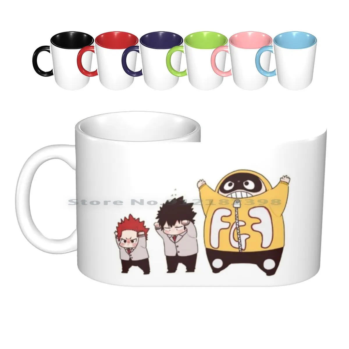 Fatgum Suneater Kirishima Ceramic Mugs Coffee Cups Milk Tea Mug Boku No Hero Academia Bnha Mha Katsuki Bakugo Bakugo Katsuki