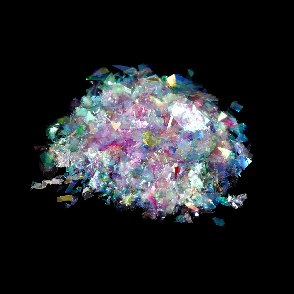 20g Unregelmäßige Bonbonfarbene Papierfetzen Epoxidharz-Füllungen Pailletten aus Silikon für Epoxidharz-Gießformen und Nagelkunst – Detail 3