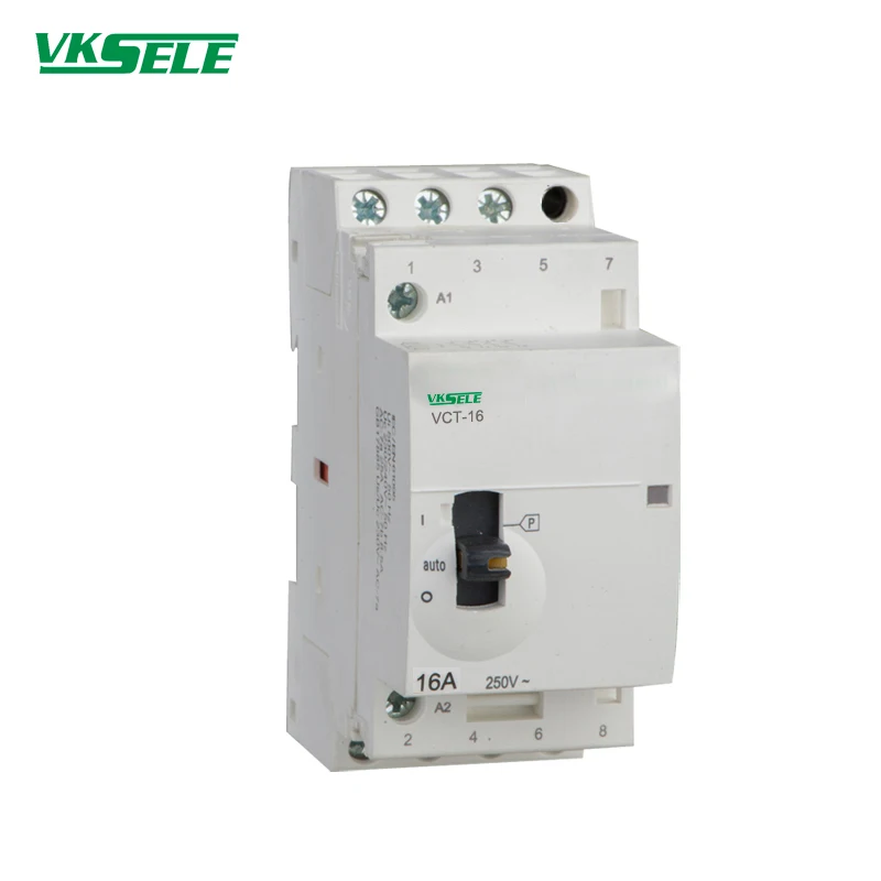 

KCT-63M 2 pole 24V 2NO 2NC 220V Manual type modular contactor