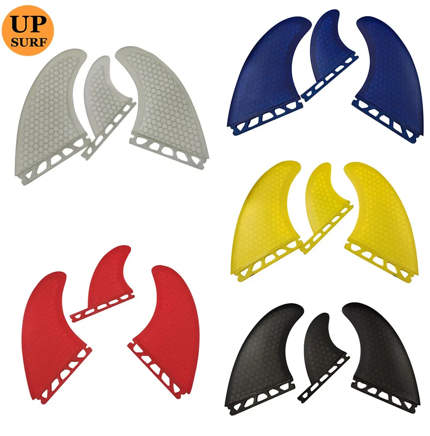 Surfing Single Tabs T1 Red/Yellow/Blue/White/Black Color Surf Fins Fibre Honeycomb Fins Surfboard Fins SUP Board Fins