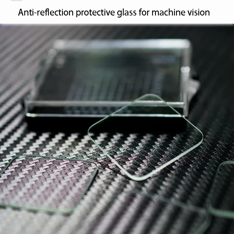 80*80*5 High-precision window machine vision anti-reflection glass with a transmittance greater than 98%