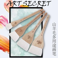 ArtSecret Ziege Haar Malerei Pinsel Öl Aquarell Wasser Pulver Acryl Verschiedene Größe Tools Schule Art Künstler