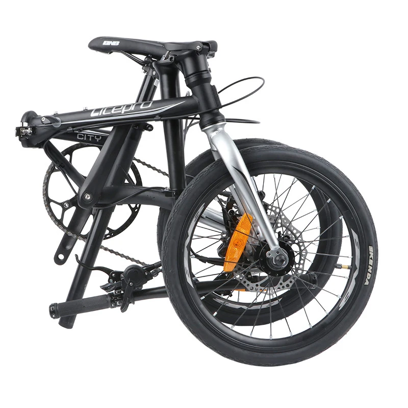 Folding Bike 16 Inch 9 Speed Disc Brake bicycle chrome molybdenum steel Portable 406 folding Bicycle