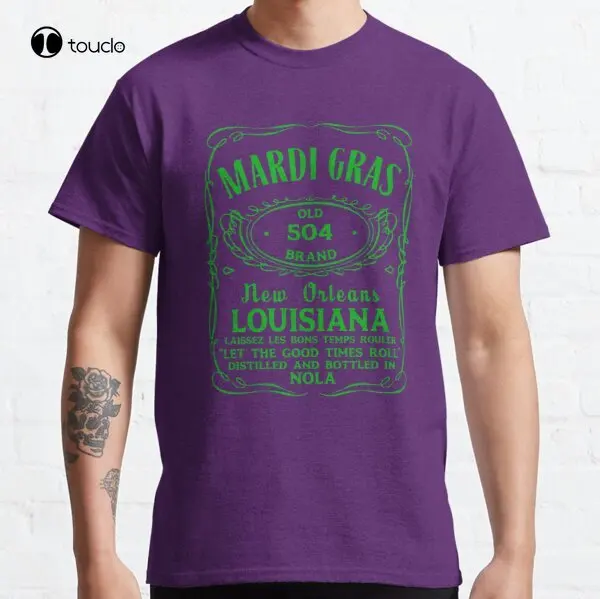 Mardi Gras Classic New Orleans T-Shirt Tee Shirt Custom Aldult Teen Unisex Digital Printing Fashion Funny New Xs-5Xl