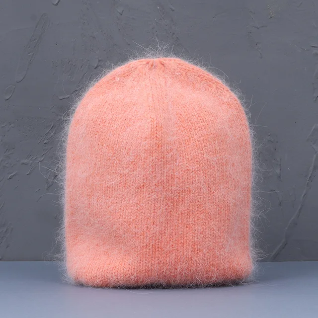 2021, nowe futro królika, moda zima i jesień, kobiety, nowy nabytek, popularne damskie czapki typu beanie, wysokiej jakości modne czapki z dzianiny