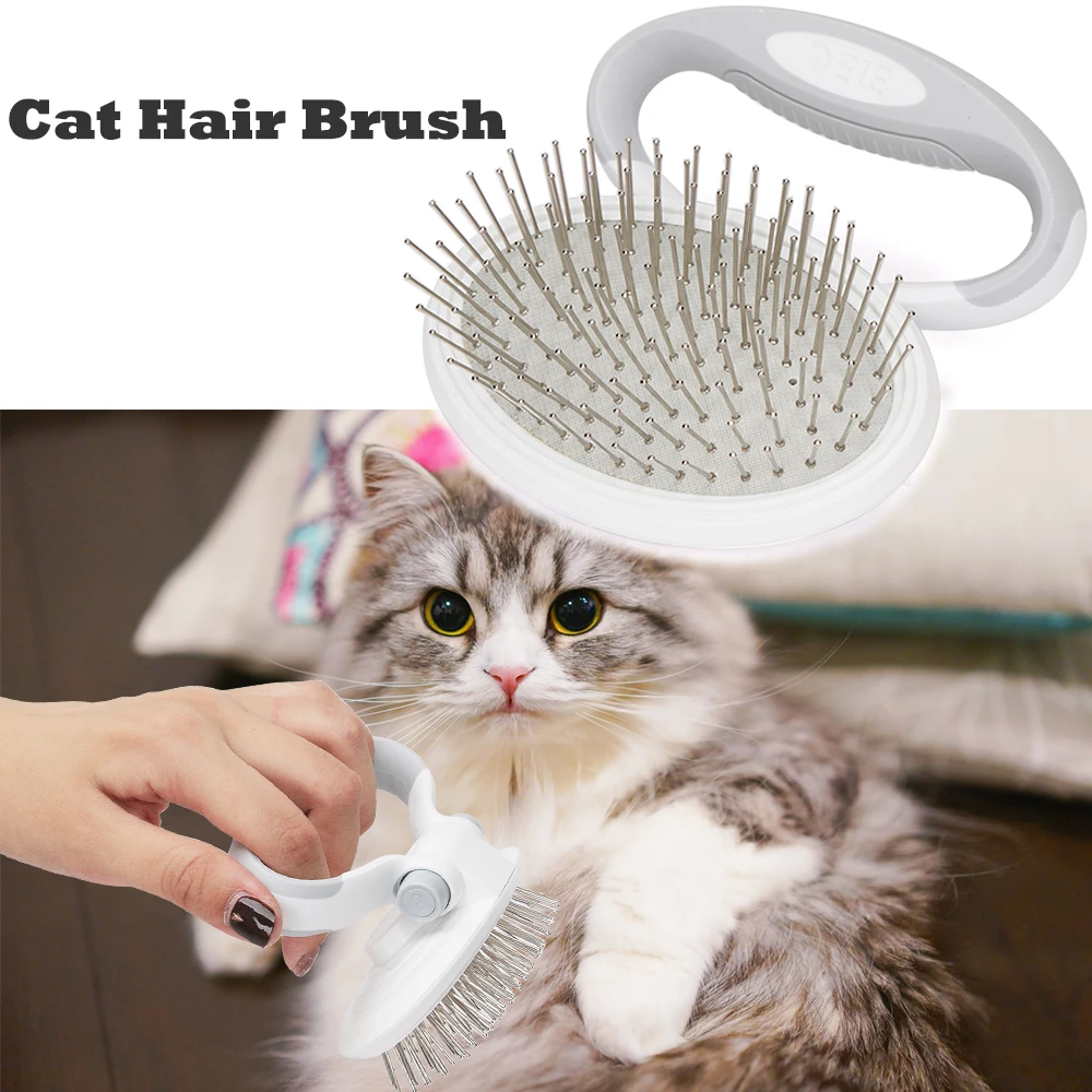 

Brush For Dogs Pet Hair Remover Brush Comb For Cats Remove Hair Cat And Dog Pet Grooming Tool Metal Dog Comb Pet Products M003-S