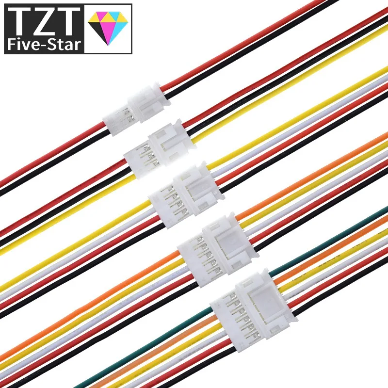 10 Stück 5 Paar Micro JST PH 2.0 2P 3P 4P 5P 6PIN Stecker-Buchsen-Verbinder mit Kabeln 20CM+20CM für Arduino MP3 – Detail 30
