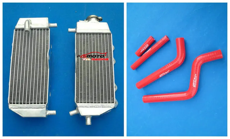 Aluminum Alloy Radiator & Silicone Hose For Yamaha YZ125 YZ 125 2005 2006 2007 2008 2009 2010 2011 2012 2013 2014 05 06 07 08 14