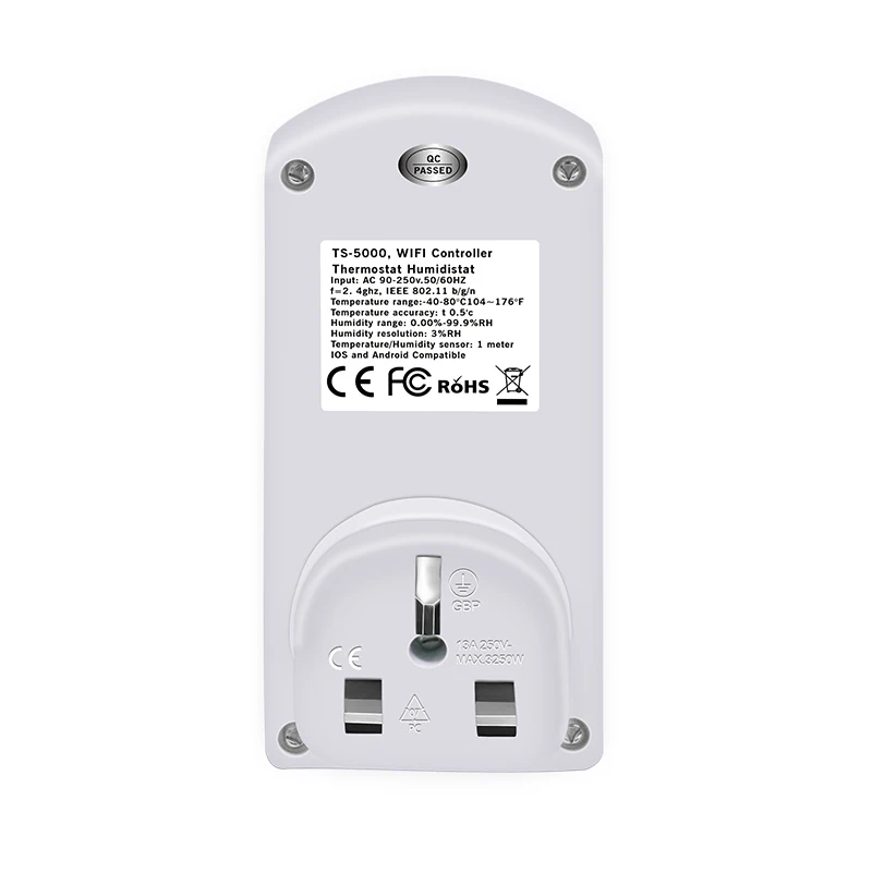 Thermostat WIFI sans fil, Module intelligent, avec application, télécommande, interrupteur de synchronisation, moniteur de prise, TS-5000