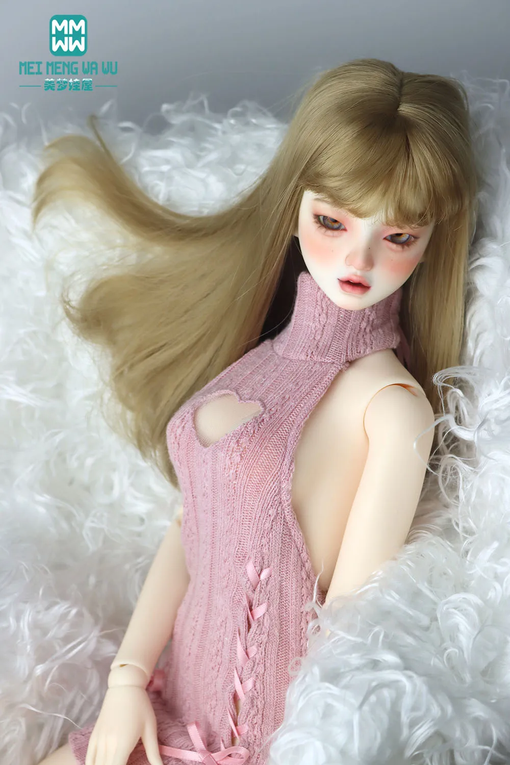43-75CM 1/4 1/3 big bust and uncle BJD Doll clothes DD SD DDL  Fashion halter sweater dress, arm cover Girl\'s gift