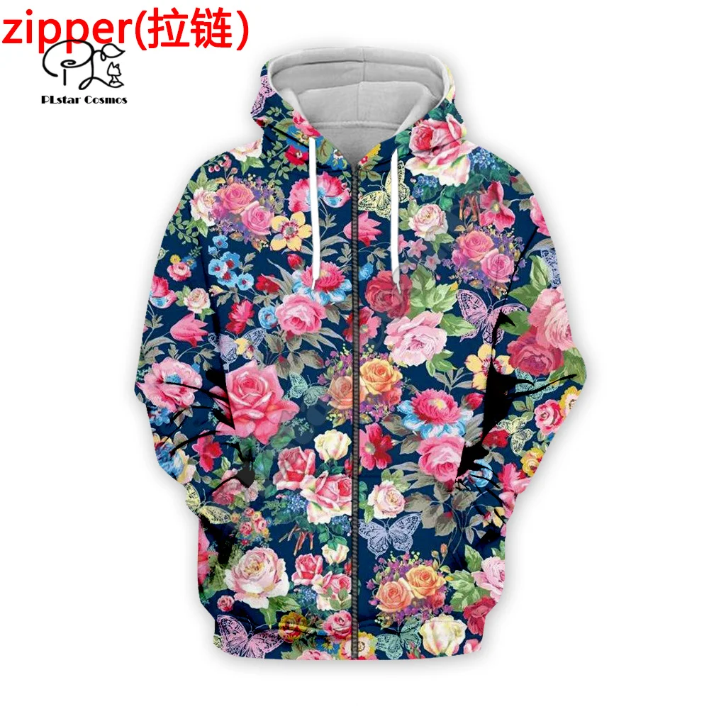 PLstar Cosmos Blossom Flowers Rose Plant Retro Funny Tracksuit Harajuku 3DPrint Men/Women Streetwear Pullover Casual Hoodies A14