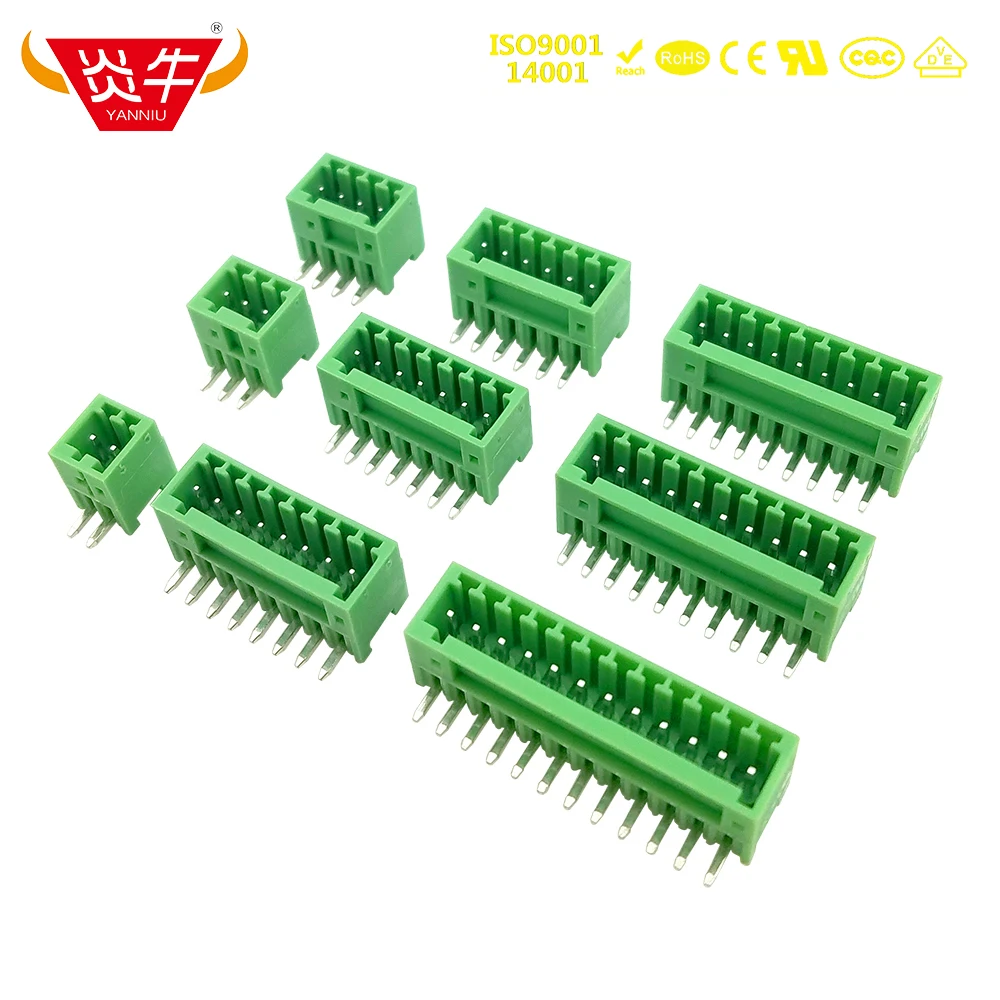 

50Pcs KF2EDGR 2.5 2P ~ 12P 16p PCB PLUG-IN TEMINAL BLOCKS 15EDGRC 2.5mm 2PIN ~ 12PIN MCV 0,5/ 2-G-2,5 PHOENIX DEGSON KEFA