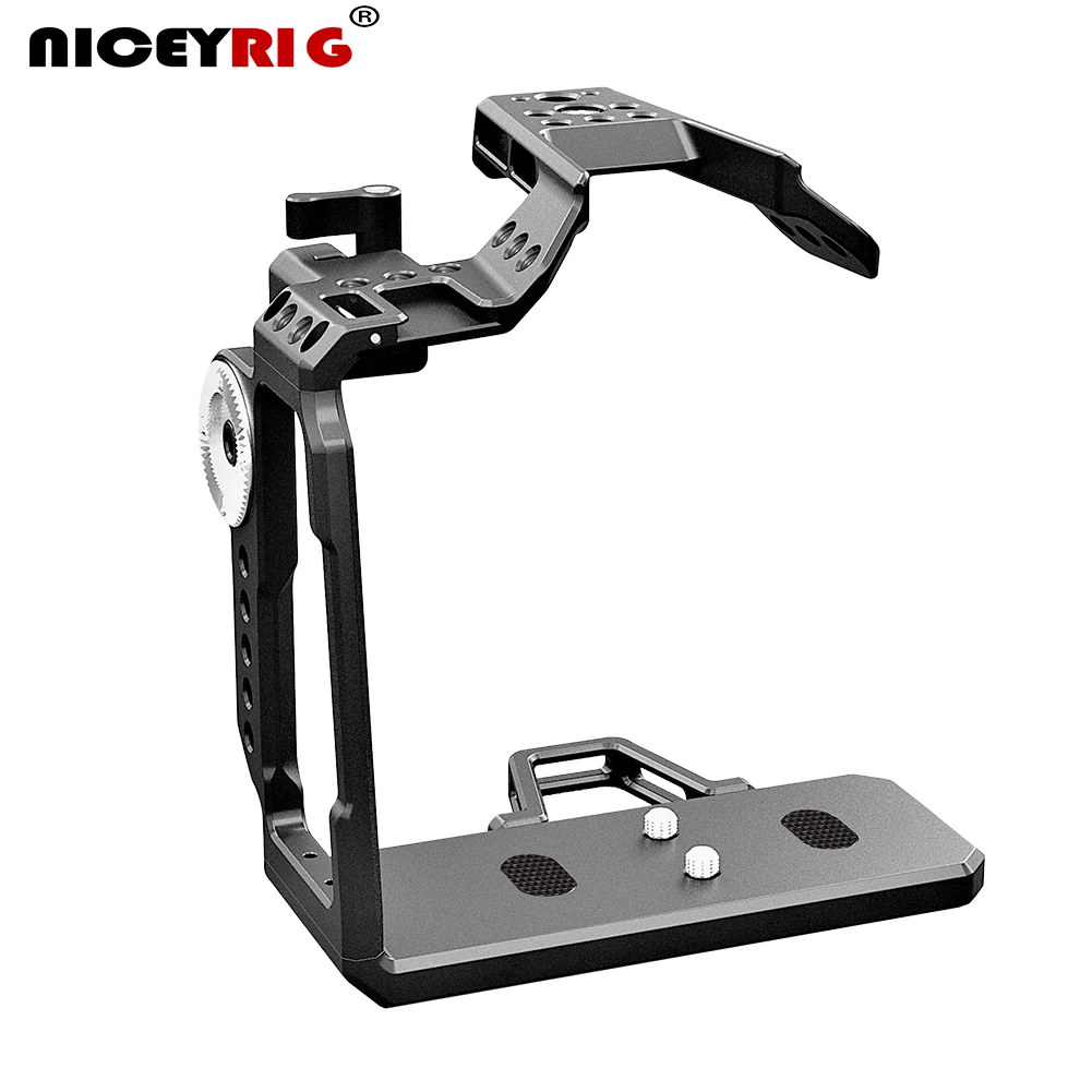 

Niceyrig DSLR Camera Half Cage for BMPCC 6K Pro Camera Cage Rig DIY Rig for Blackmagic Pocket Cinema Camera 6K Pro