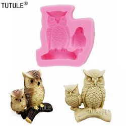 Owl Mold,Woodland Mold-Polymer Clay Resin Fondant-Silcone, Cake,Candy,Clay,Animal,Cooking,Jewelry,Farm,Chocolate,Cookies  Molds