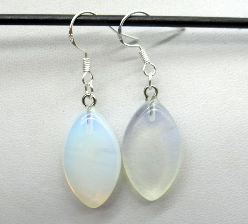 Natural stone Quartz crystal tiger eye Turquoises Horse eye charms Earring for diy Jewelry making Earring Pendant Accessories A3
