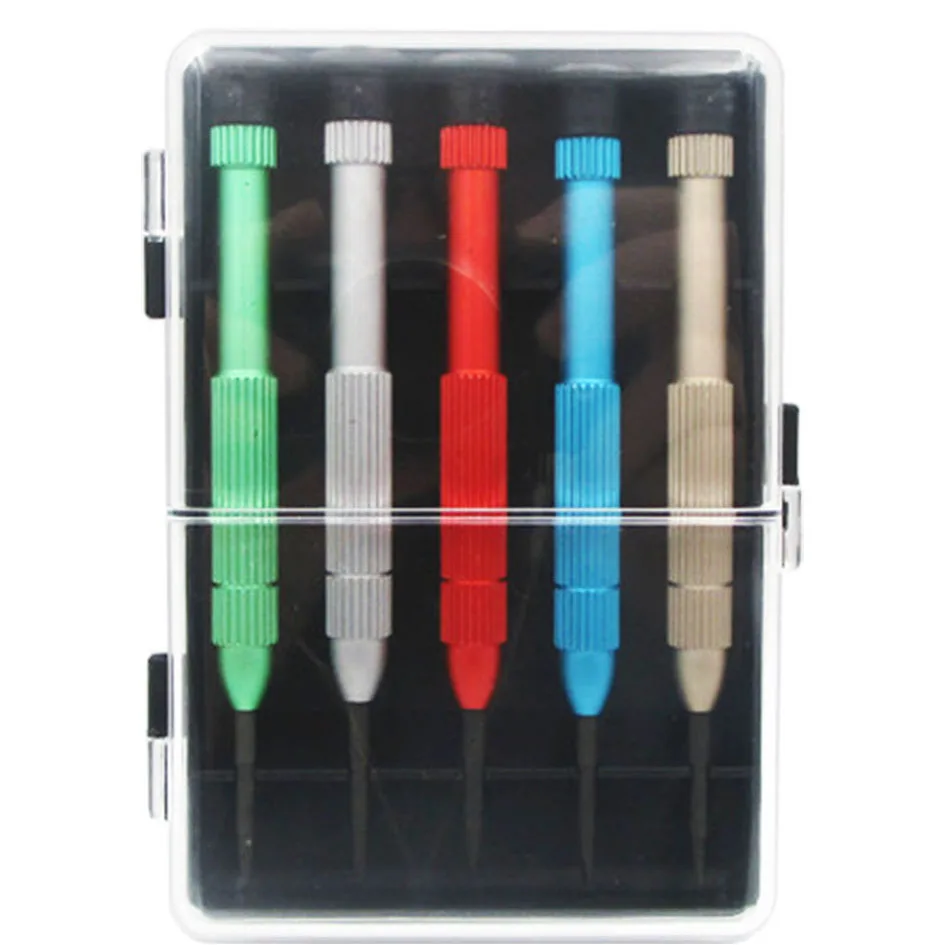 5 in 1 Screwdriver Set Opening Tool Kit for Mobile Phone with Metal Handle 0.6Y 0.8 1.5 2.0 T5 T6 Screw Driver Repair Tools