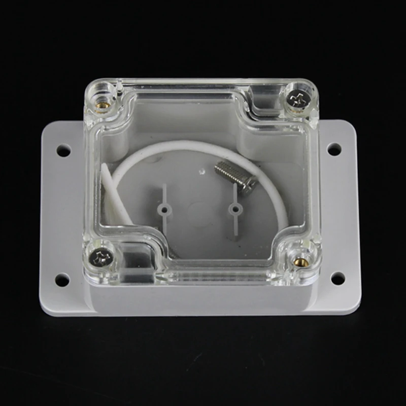 63x58x35mm ABS IP65 Waterproof Plastic Wire Junction Box With Mounted Distribution Clear Enclosure Transparent Project Case