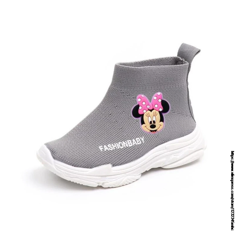 Zapatos informales de pato para niños y niñas, zapatillas deportivas de Mickey Mouse, marca de dibujos animados de Minnie, zapatos de moda para