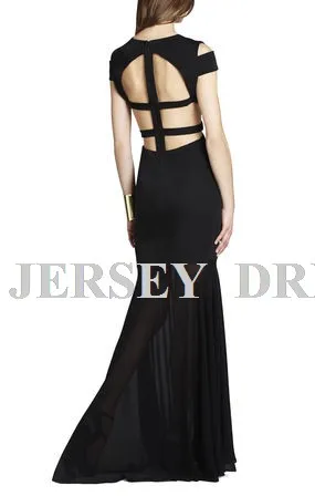 

vestidos formales maxi 2025 black long V-neck fish tail sexy backless elegant evening party gown mother of the bride dresses