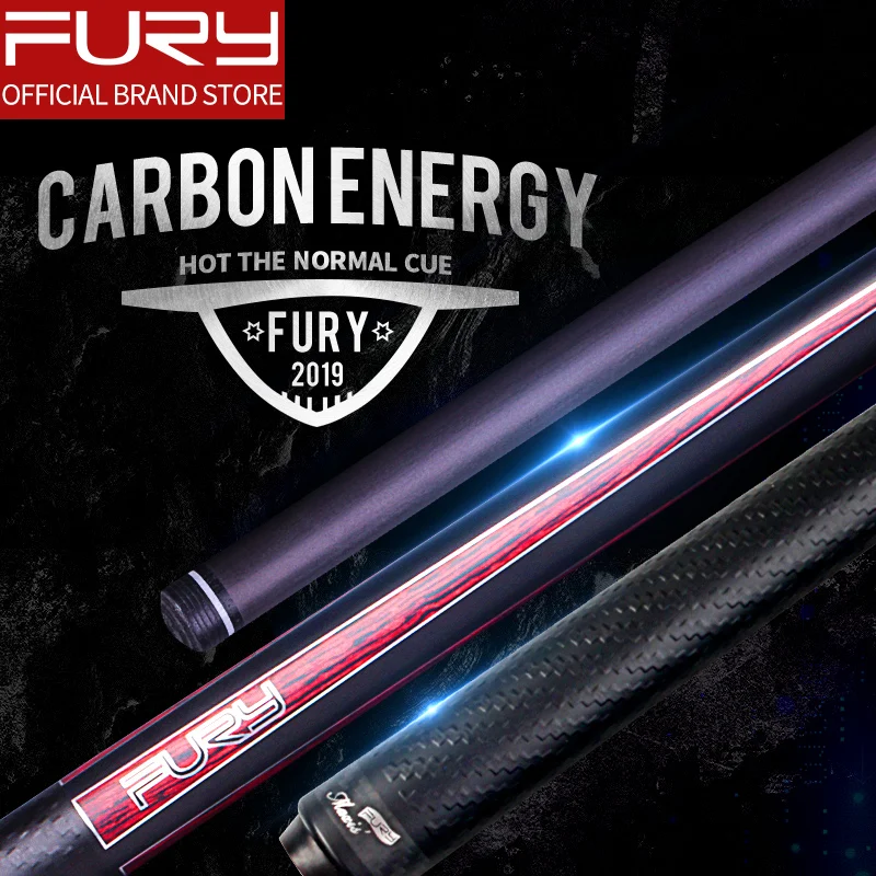 Fury Billiard Carbon Tecnologia Shaft Pool Cue Stick Kit Taiwan Nine Ball Champion Equipment  Let You Leading The Latest Trend