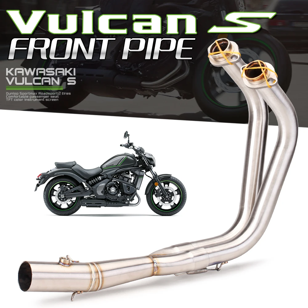 Motorcycle Exhaust LEO TOC Modified Front Pipe DB Killer Silencer For Kawasaki Vulcan S650 650s 650 S VN650 Pit Bike Elbow