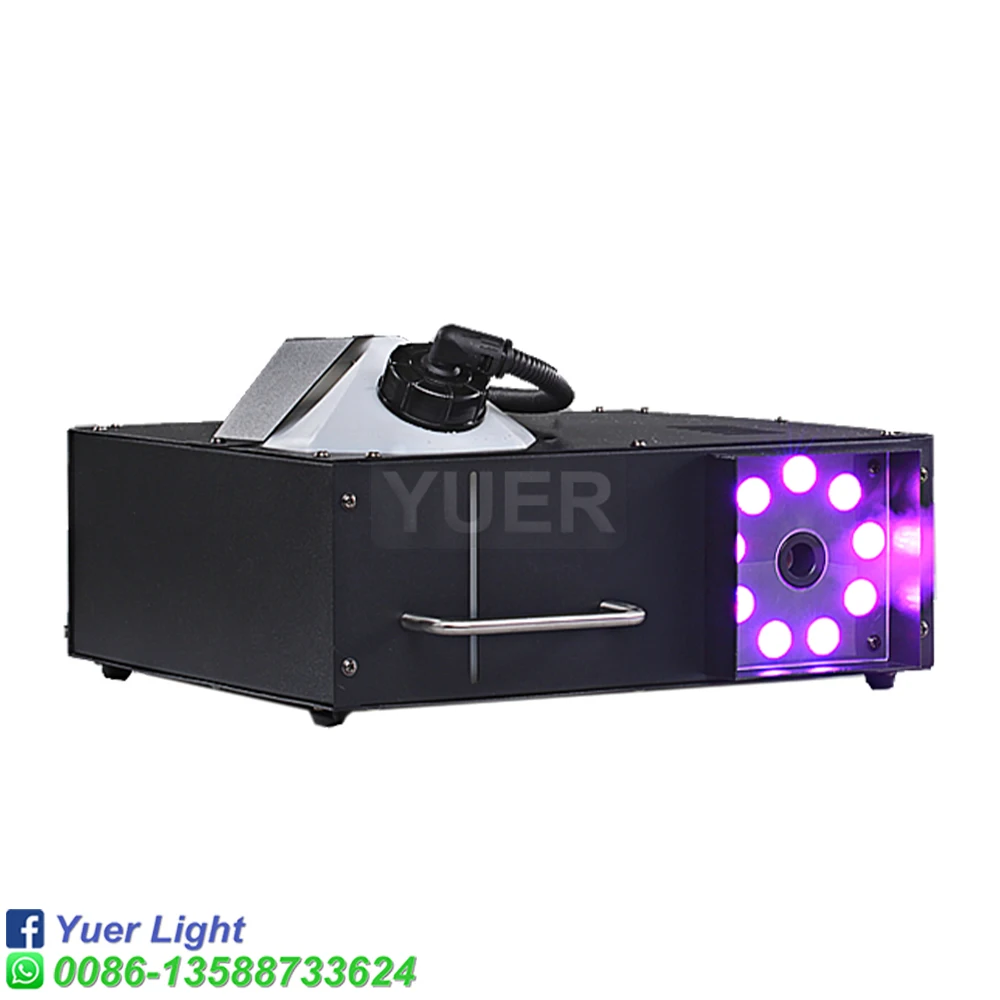 1500W 9X3W LED RGB 3IN1 Fog Machine LCD-2 Stage Effects Smoke Machine For DJ Disco Wedding Dance Floor Bar Nightclub Music Party