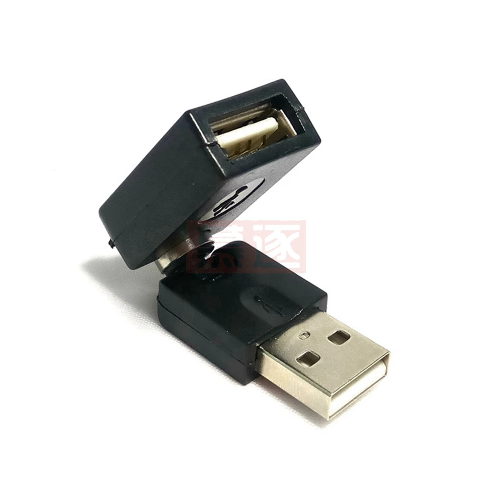 360 Degree Swivel Adjustable Angle USB 2.0 Male to Female Adapter Cable Convertor High Quality